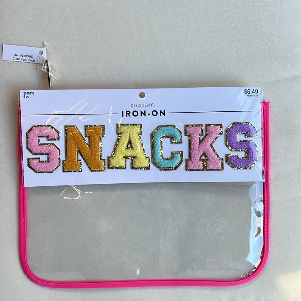 Snack Iron On and Clear Flat Pouch - Picture 6 of 7